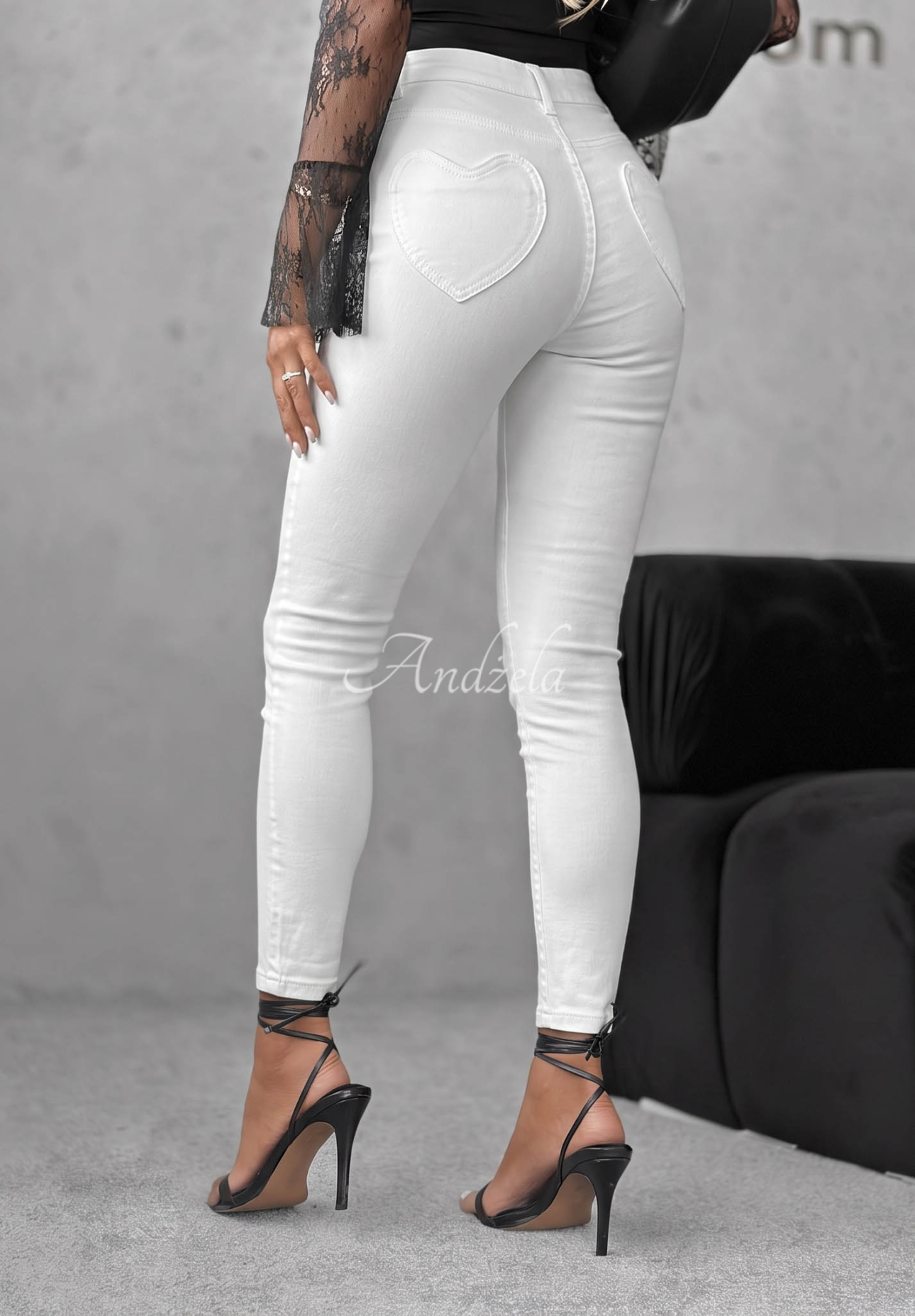 Spodnie jeansowe skinny To Get Started białe