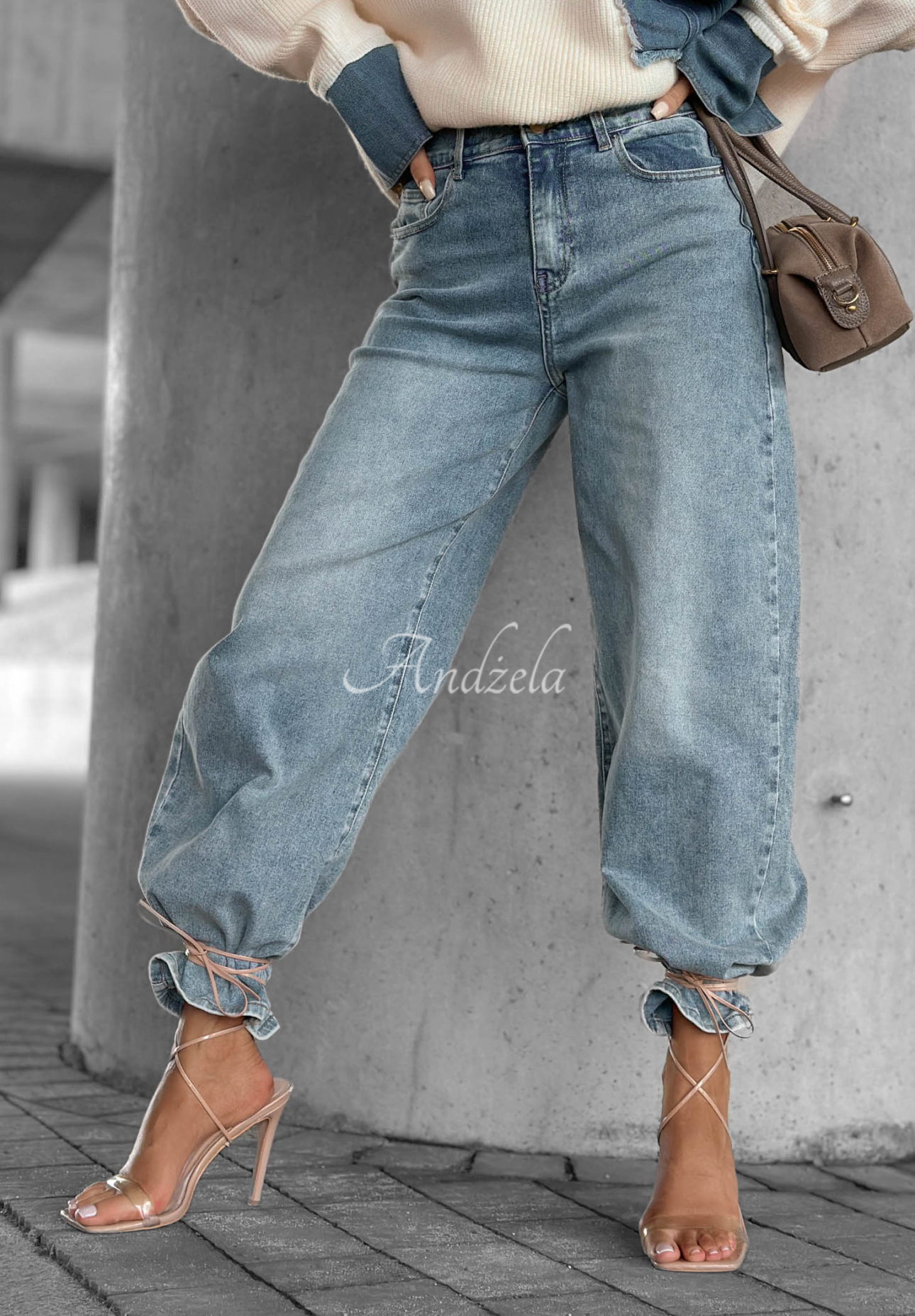 Fall Ready Light Blue Balloon Jeans