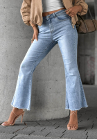 Spodnie jeansowe dzwony Modern Classic jasnoniebieskie