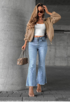 Spodnie jeansowe dzwony Modern Classic jasnoniebieskie