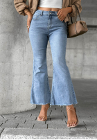 Spodnie jeansowe dzwony Modern Classic jasnoniebieskie
