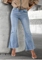 Spodnie jeansowe dzwony Modern Classic jasnoniebieskie