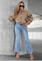 Spodnie jeansowe dzwony Modern Classic jasnoniebieskie