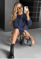 Bluza Never Late granatowa