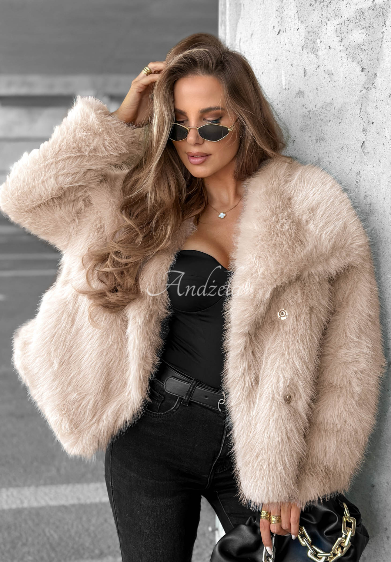 Autumn Romance Short Beige Fur Coat