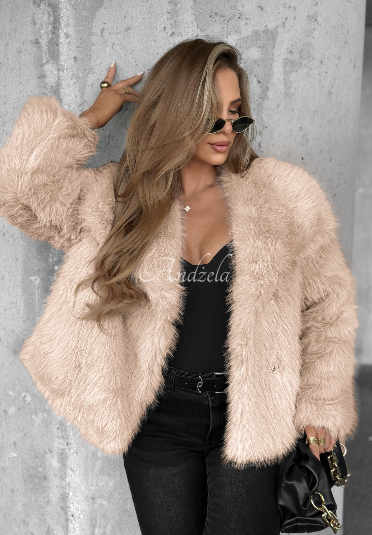 Autumn Romance Short Beige Fur Coat