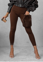 Legginsy Push-Up Fit Females czekoladowe