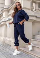 Sztruksowy komplet dresowy bluza i spodnie Living Soft czekoladowy