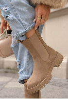 Zamszowe botki Timeless Step czarne