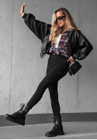 Spodnie jeansowe skinny Denim Vibes czarne