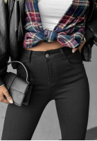 Spodnie jeansowe skinny Denim Vibes czarne