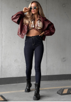 Spodnie jeansowe skinny Denim Glow granatowe