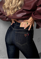 Spodnie jeansowe skinny Denim Glow granatowe