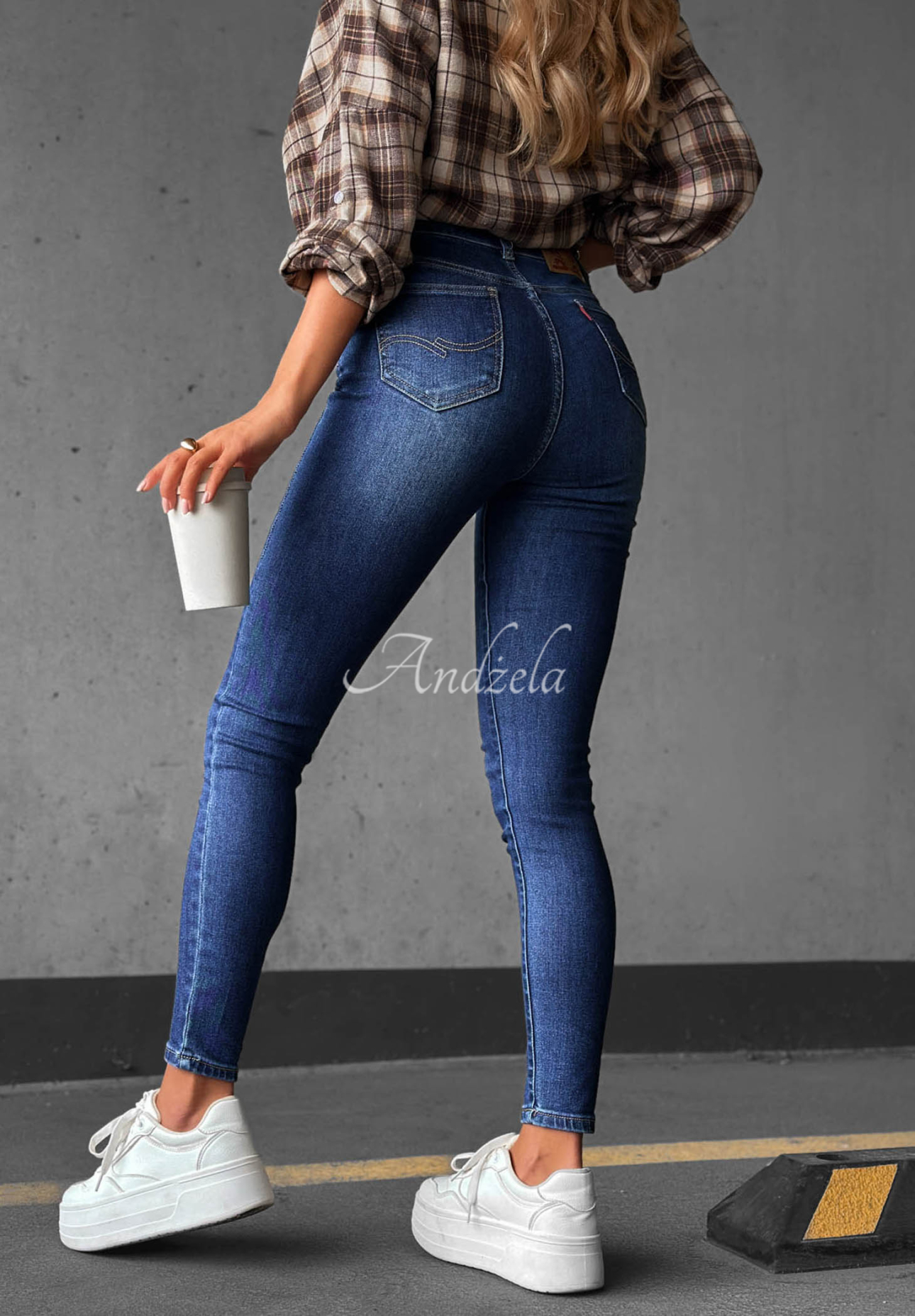 Spodnie jeansowe skinny Denim Vibes ciemnoniebieskie
