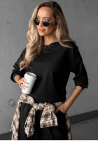 Komplet dresowy bluza i spodnie Simple Moments czekoladowy