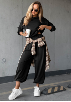 Komplet dresowy bluza i spodnie Simple Moments czekoladowy