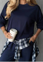 Komplet dresowy bluza i spodnie Simple Moments czekoladowy