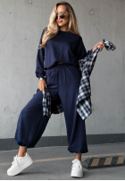 Komplet dresowy bluza i spodnie Simple Moments czekoladowy