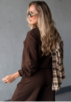 Komplet dresowy bluza i spodnie Simple Moments czekoladowy