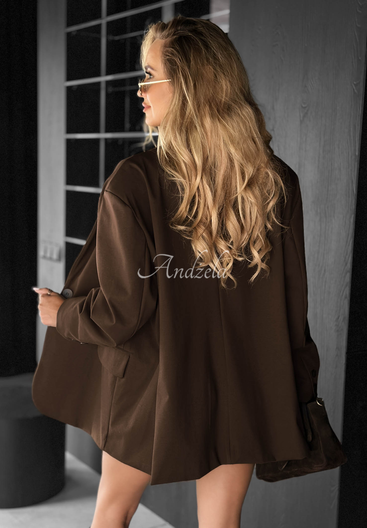 Best Version oversize jacket chocolate