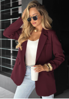 Marynarka oversize Best Version burgundowa