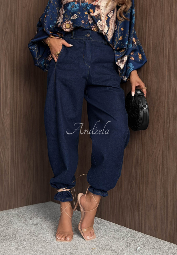 Iconic Fit Dark Blue Balloon Jeans