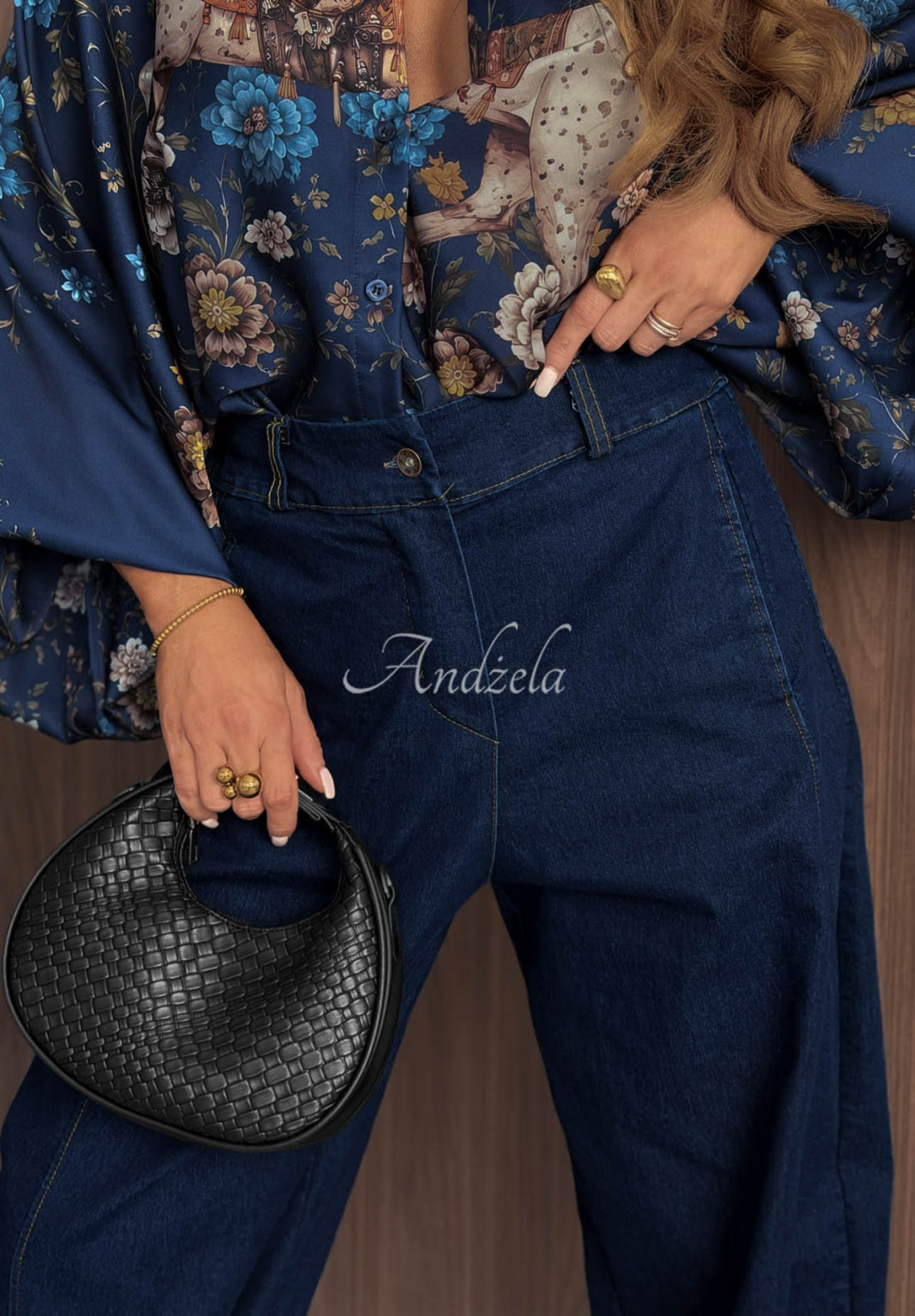 Iconic Fit Dark Blue Balloon Jeans