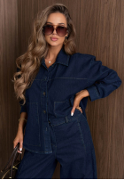 Jeansowa kurtka Urban Denim ciemnoniebieska
