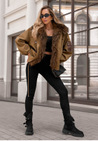 short Jacket parka z futerkiem Cold North black