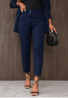 Eleganckie spodnie cygaretki Runway Ready czarne