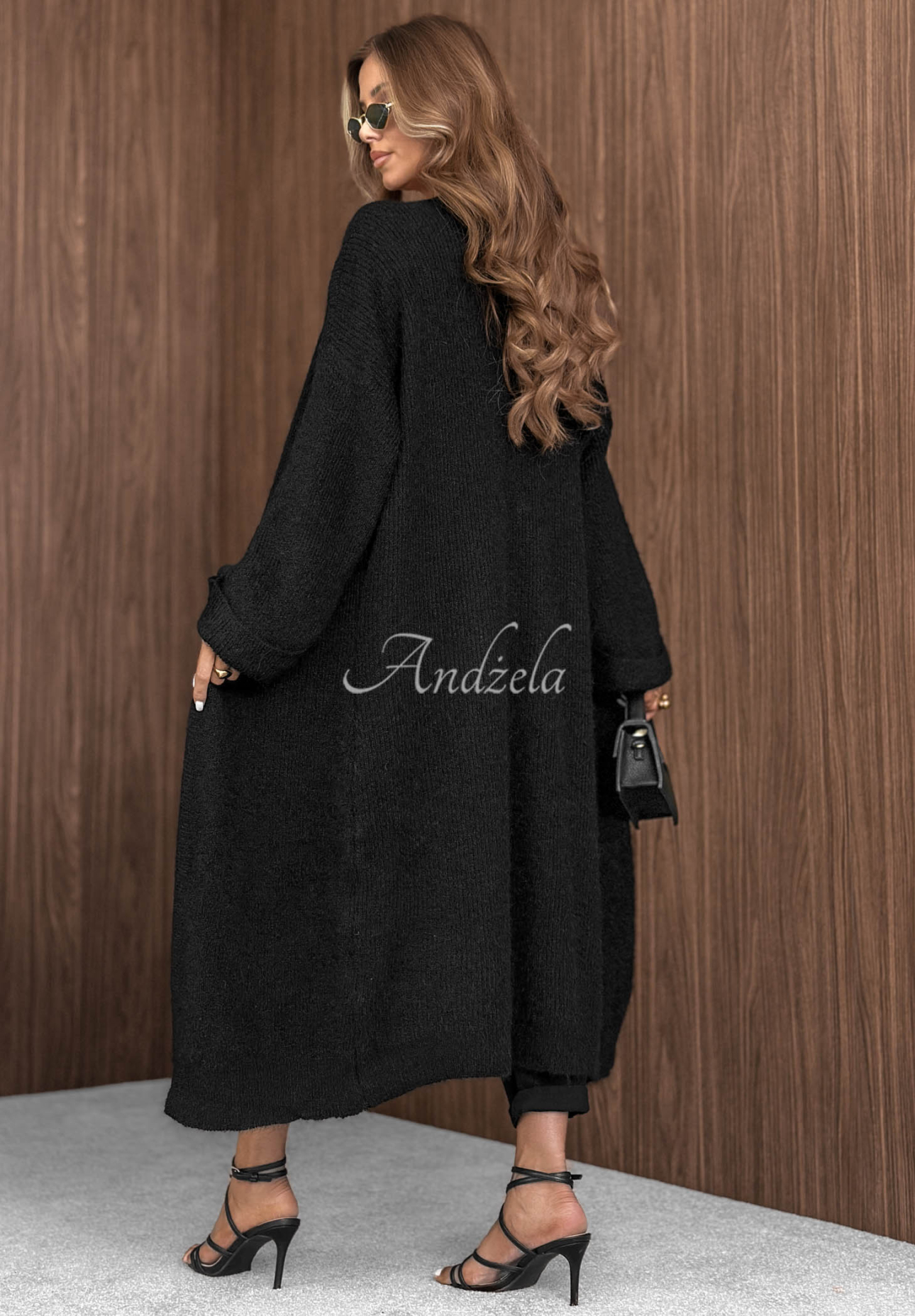 Cozy Haven Long Cardigan, Black