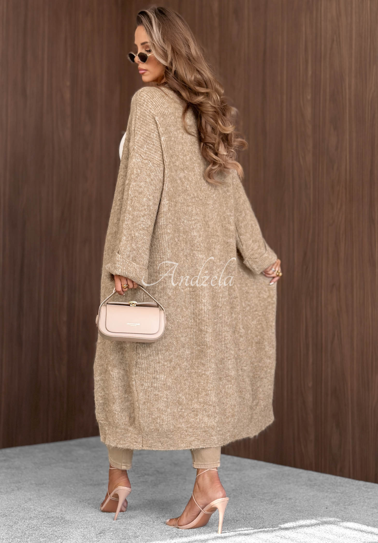 Cozy Haven Long Cardigan in Camel