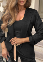 Klasyczna marynarka bez zapięcia Flawless Style czarna