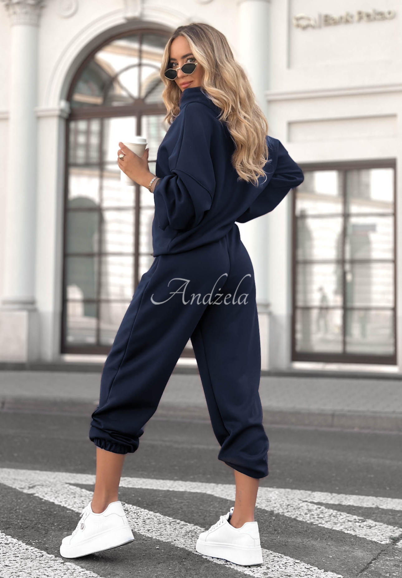 "Remember About You" Navy Blue Viscose Sweatsuit Set