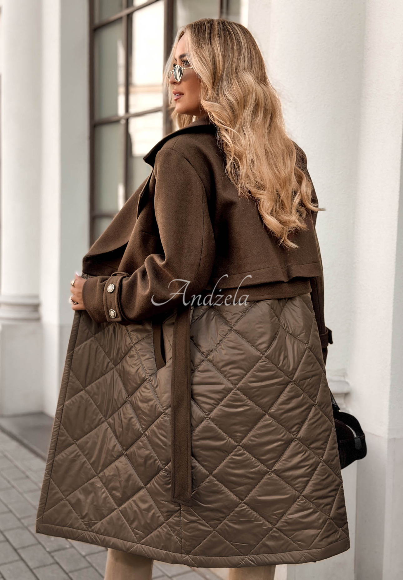 All The Feels long coat chocolate