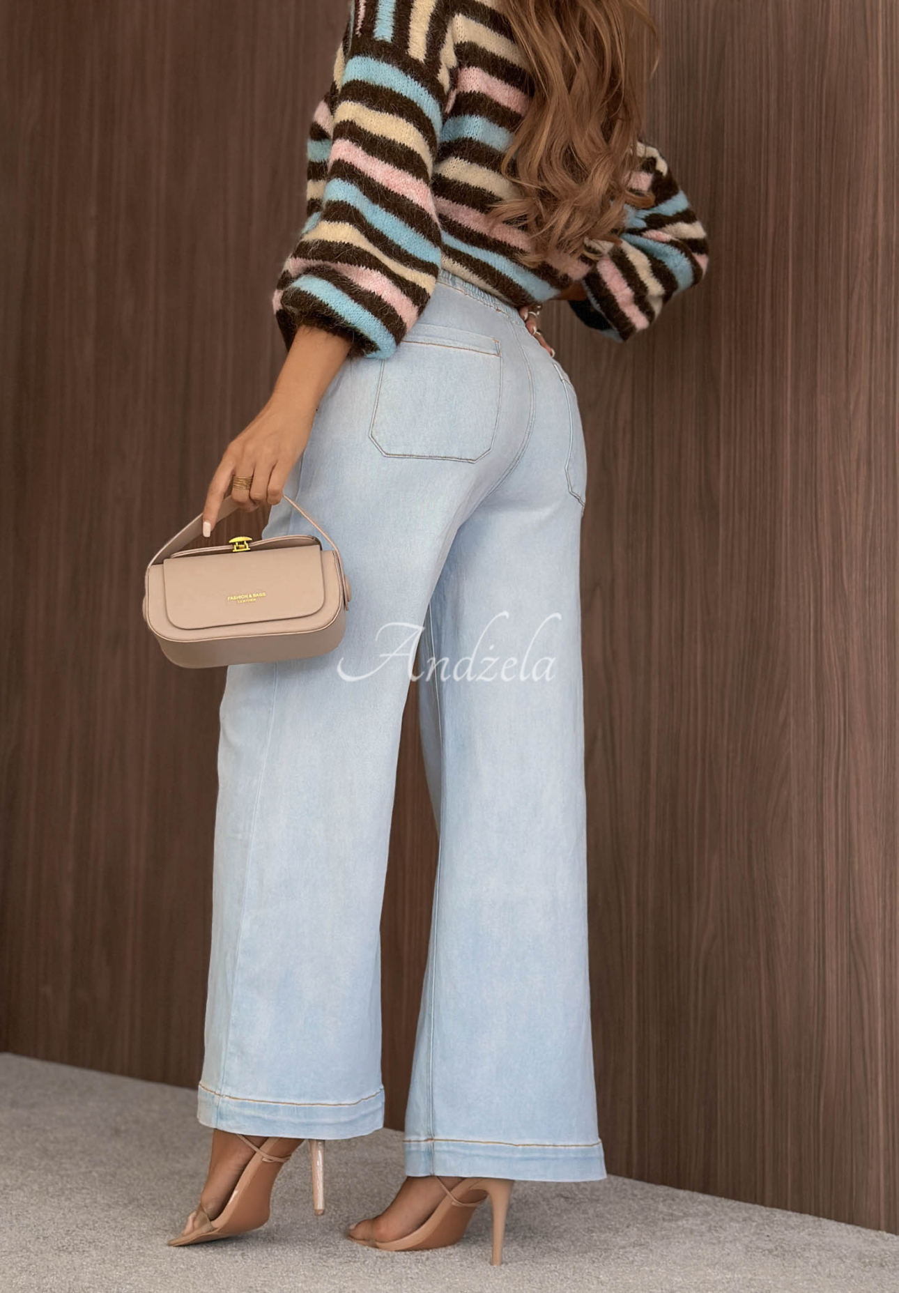 Cool Days Light Blue Wide-Leg Jeans