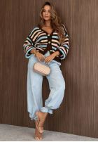 Spodnie jeansowe wide leg Cool Days jasnoniebieskie