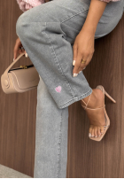 Spodnie jeansowe mom fit TTimeless Style jasnoszare
