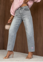 Spodnie jeansowe mom fit TTimeless Style jasnoszare