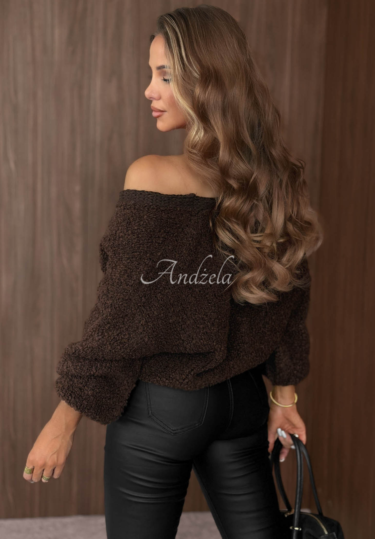 Velvet Morning Oversized Cardigan with Wool and Alpaca, Chocolate Brown