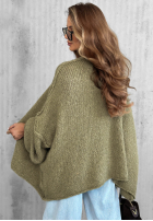 Sweter kardigan oversize bez zapięcia Candle Nights khaki