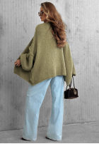 Sweter kardigan oversize bez zapięcia Candle Nights khaki