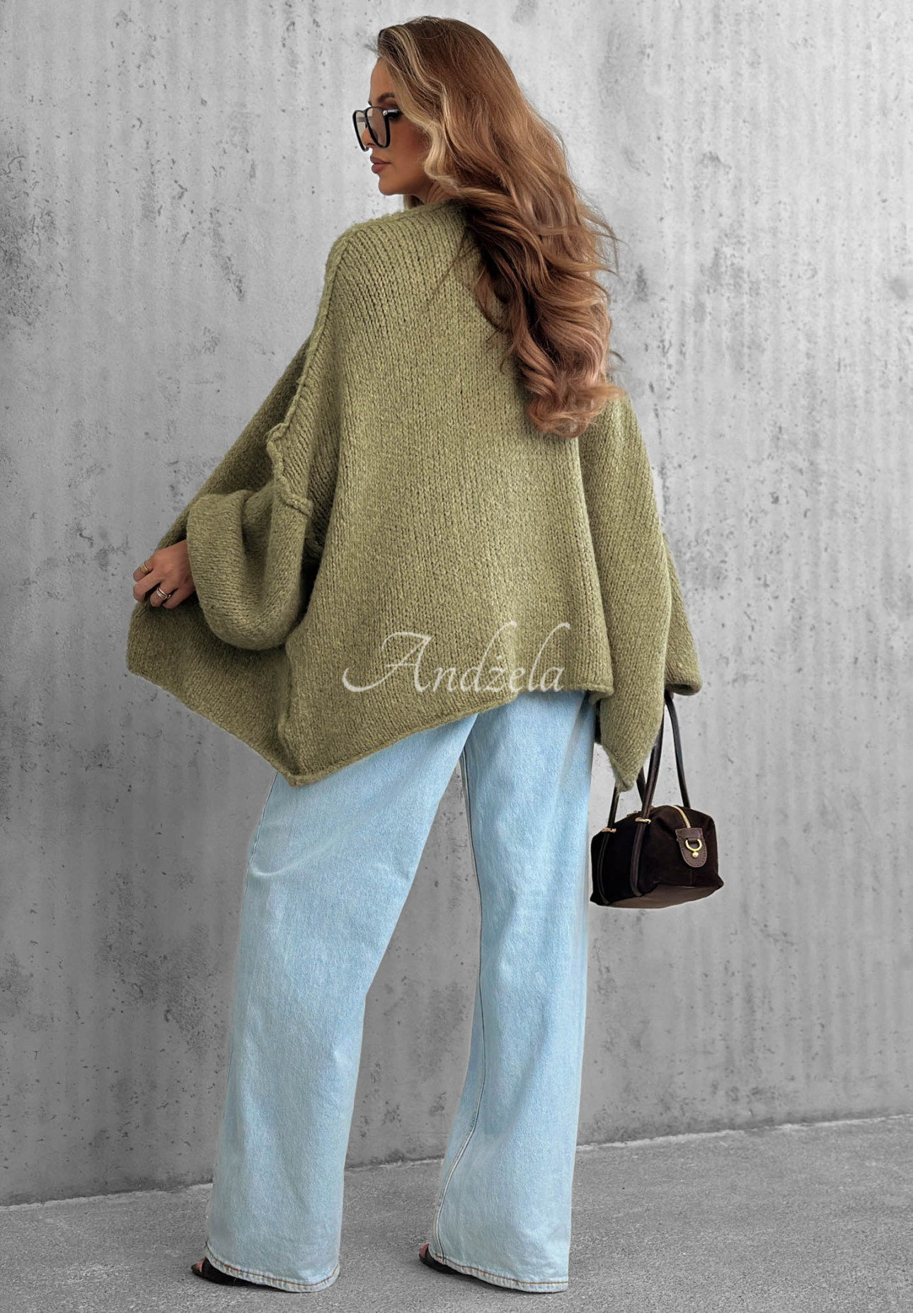 Be Gentle And Kind Khaki Oversized Wool Cardigan