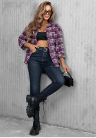 Spodnie jeansowe mom fit z paskiem Something Better ciemnogranatowe