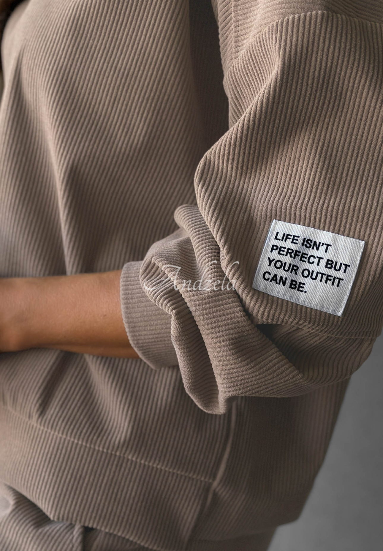Endless Comfort Moka Viscose Corduroy Sweatsuit Set