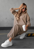 Sztruksowy komplet dresowy Endless Comfort mokka