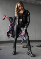Leggings of leather imitation What’s Your Number in black