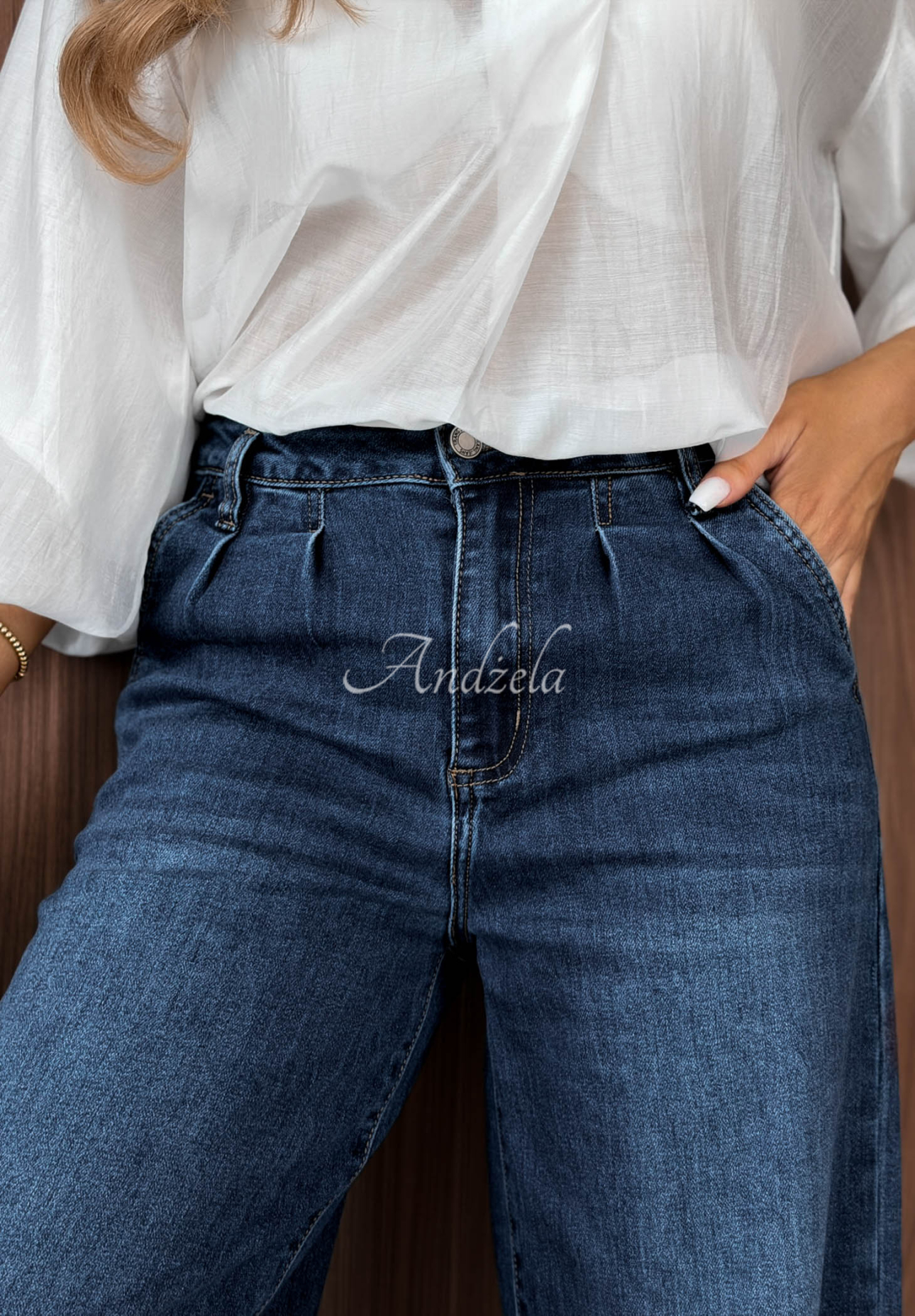 Second Thoughts Blue Wide-Leg Jeans