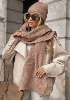Czapka z wełną merino Snowfall Charm czarna