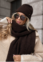 Czapka z wełną merino Snowfall Charm czarna